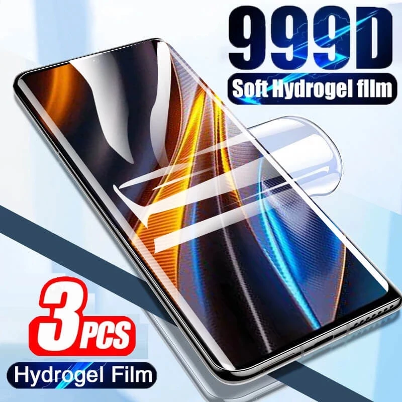 

3PCS Hydrogel Film For Xiaomi Poco X3 NFC X2 M3 M2 C3 F2 Pro F3 Protective Film Mi 10 10T 11 Lite 11X Pro 10i 11i Mix 2 3 film