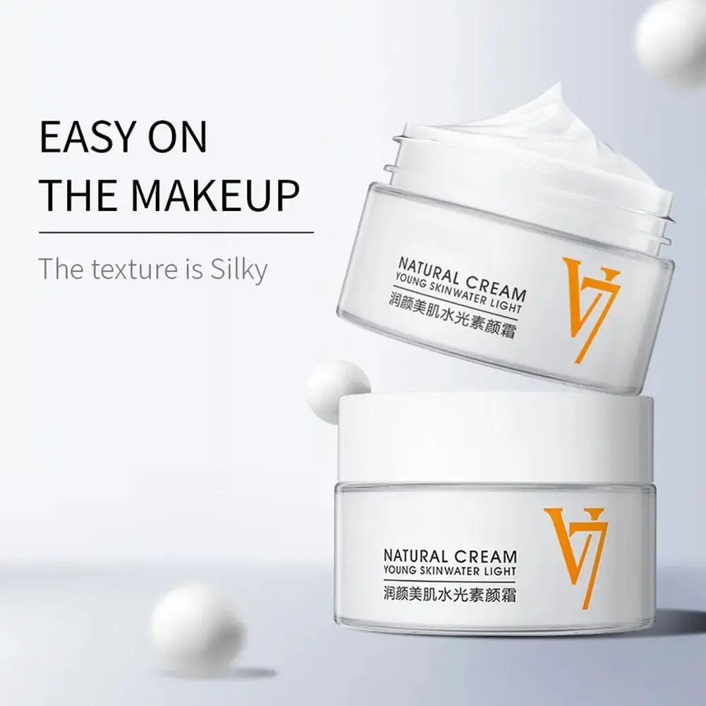 

40g V7 Deep Hydration Face Cream Concealer Natural Skin Nourishing Makeup Care Moisturizing Nude Tone-Up Cream Lazy Skin Care