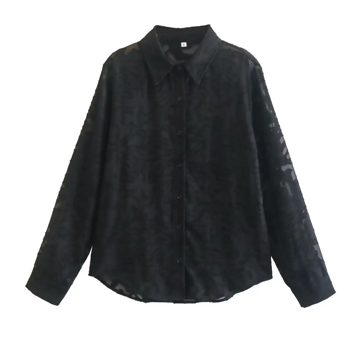 

2023 04 Новинка весна лето Женская Сексуальная рубашка из полиэстера брендовая Блузка Верхняя одежда