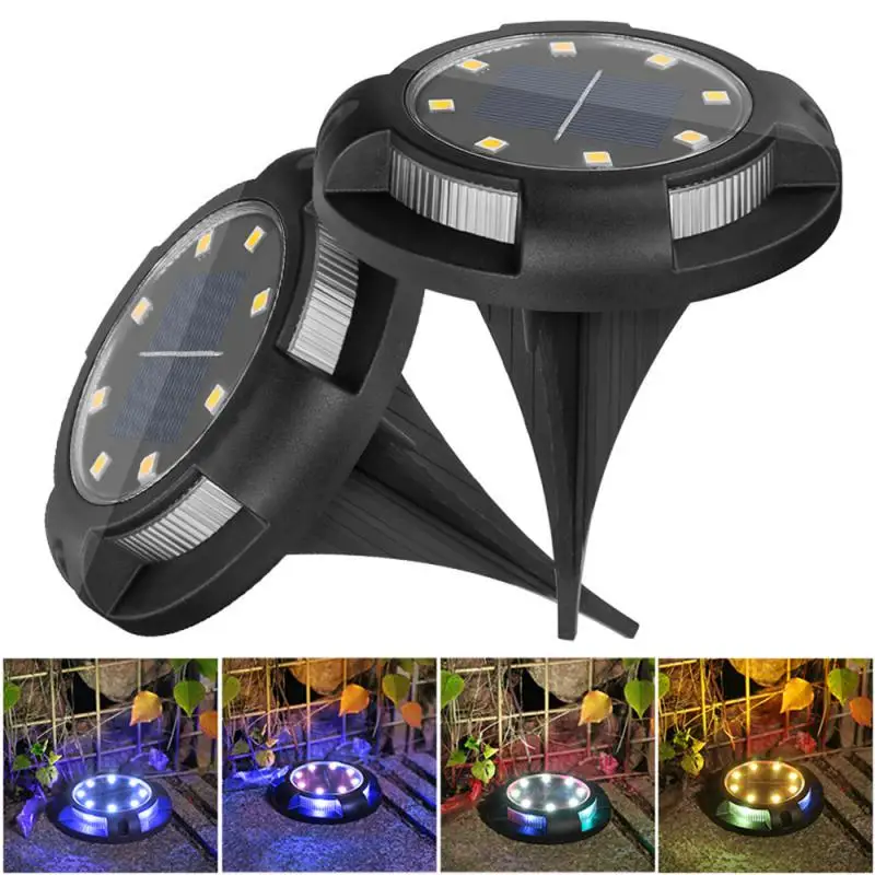 

Solar LED Light Outdoor Lawn Lamp Waterproof Solar Powered Lantern For Pathway Patio Garden Porch Stair Street Decor Lighting