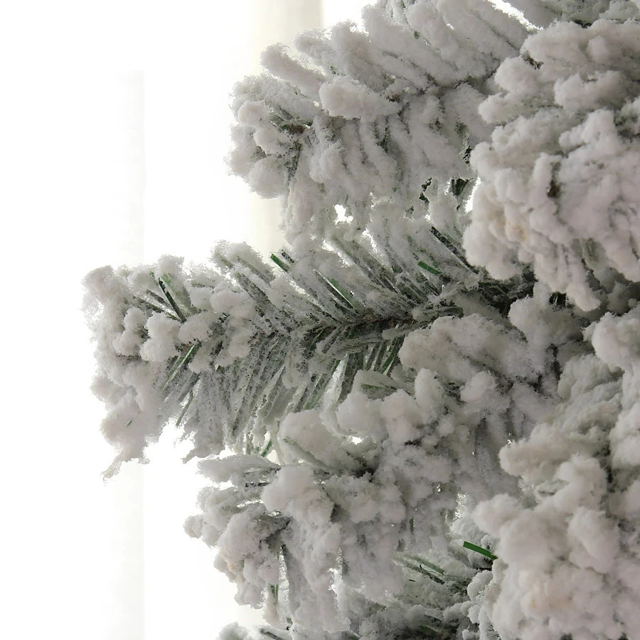 Thickening flocking 240cm Christmas tree Snow White large decorated |