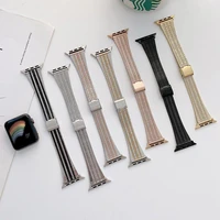 metal strap for apple watch 7 6 5 4 se band 40mm 44mm metal replacement strap for iwatch 3 42mm 38mm metal stainless steel strap