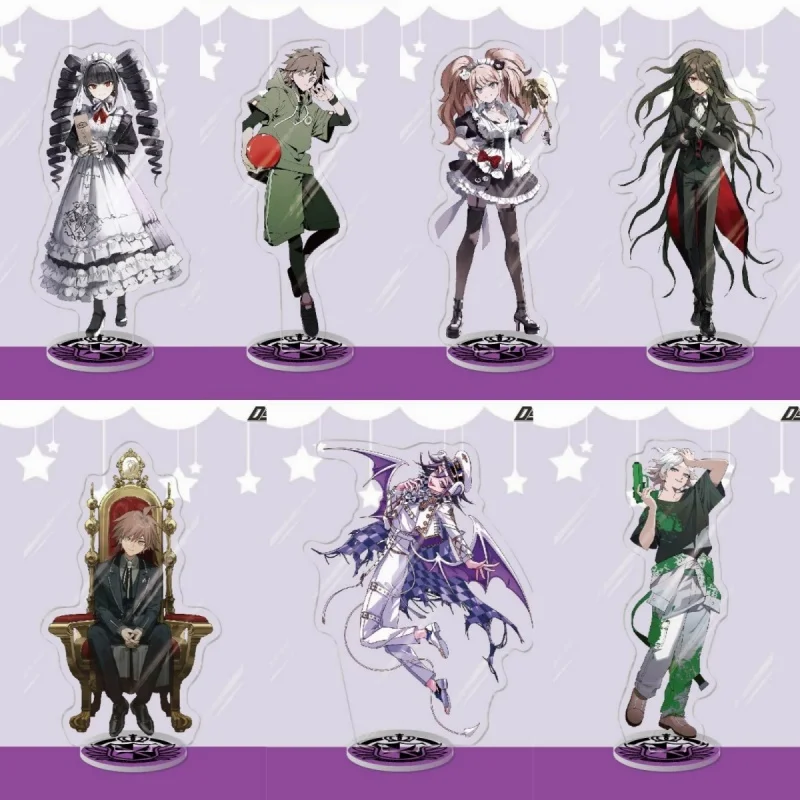 Фото Акриловая фигурка-стенд 15 см по аниме Danganronpa V3: Сайхара Шуичи, Кирогири Кёко. Настольный декор, коллекционный брелок, подарок. №1