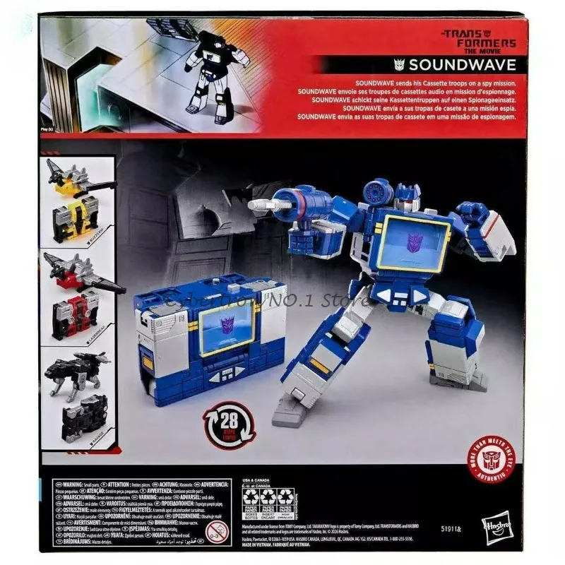Фото Игрушки-трансформеры Headmasters G1: Деформирующиеся роботы Soundwave SS-86, Leader Class, Ravage, Laserbeak, Buzzsaw, фигурки Оптимуса Прайма №5
