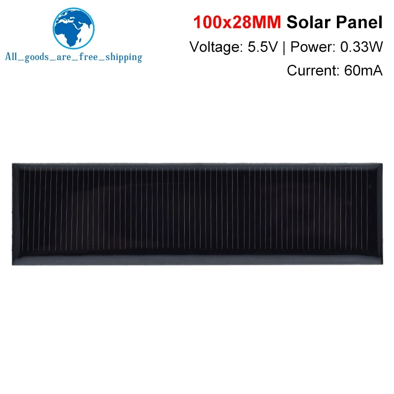 

Мини-панель солнечной энергии TZT 5,5В 0,33Вт