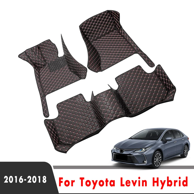

LHD ковры автомобильные коврики для Toyota Levin Hybrid 2018 2017 2016 автомобильные аксессуары для интерьера водонепроницаемые кожаные ковры украшения