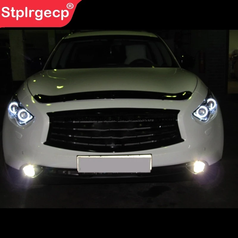 Для Infiniti FX QX70 FX35 FX37 FX50 2009-2013 ультра яркие дневные рандомные фотообои CCFL ангельские глазки набор демонических глаз теплый белый кольцо