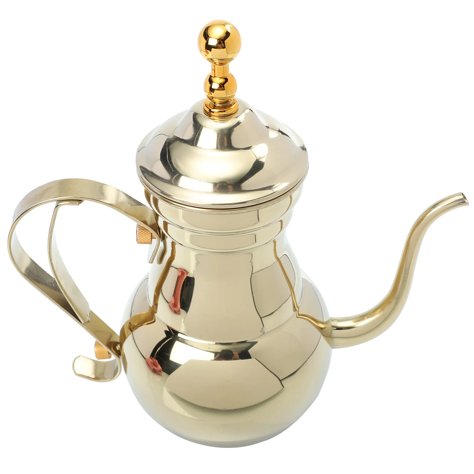 

Espresso Wdt Teapot Teakettle Retro Tea Kettle 22.5x22.5cm Drink Pitcher Golden Pitcher Coffee Pot Beverage Pitcher