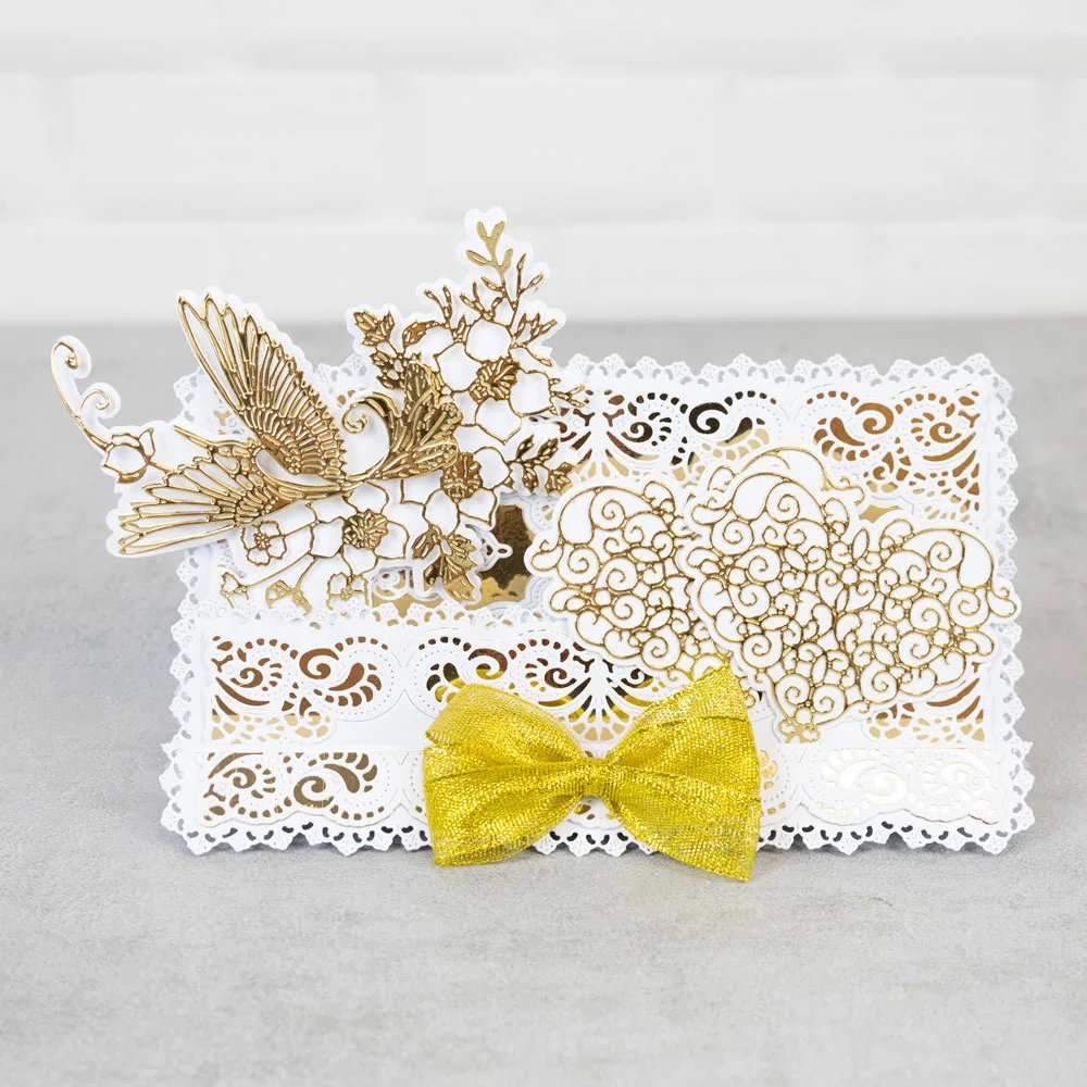 Кружевной квадратный вырубной штамп по краю Новое поступление 2023 формы сделай