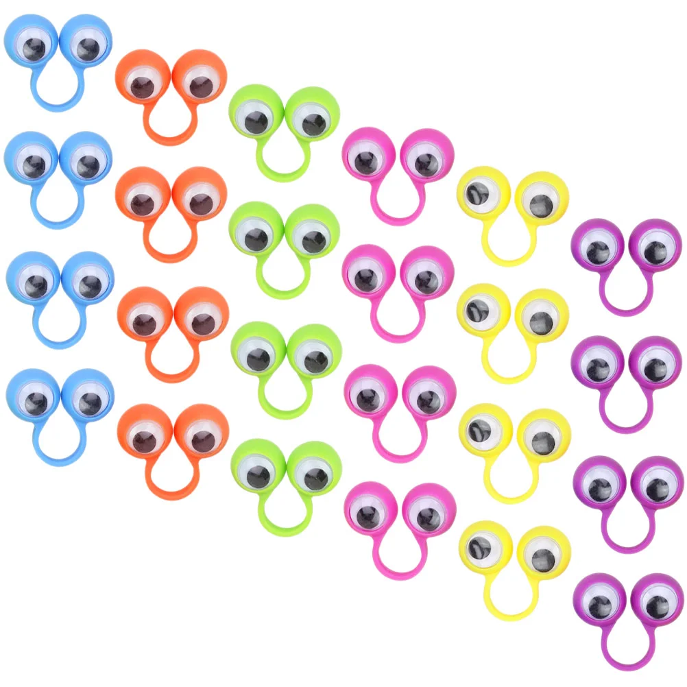 24 шт. игрушки кольцо большие глаза детское пластиковое глазное яблоко кукла на