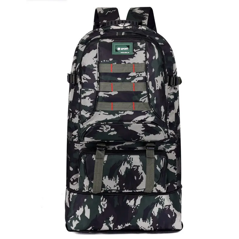 

90L Large Capacity Hiking Camouflage Soft Back Military Tactical Bag Men and Women Outdoor Climbing Travel Bag