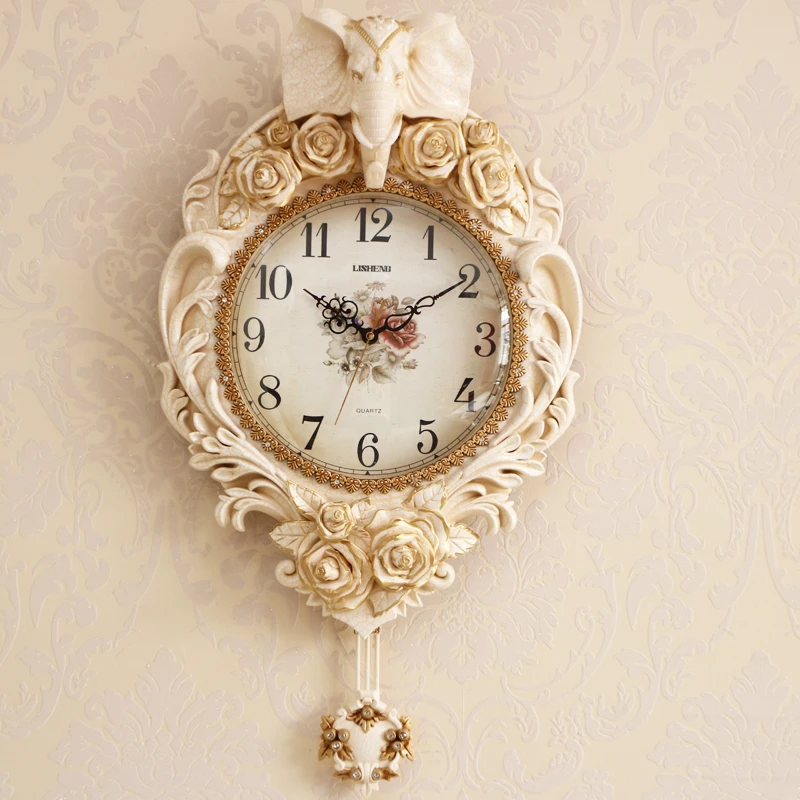 

Vintage Hanging Big Size Wall Clock Design Luxury Silent Mechanism Wall Clocks Free Shipping Orologio Da Parete Wall Decoration