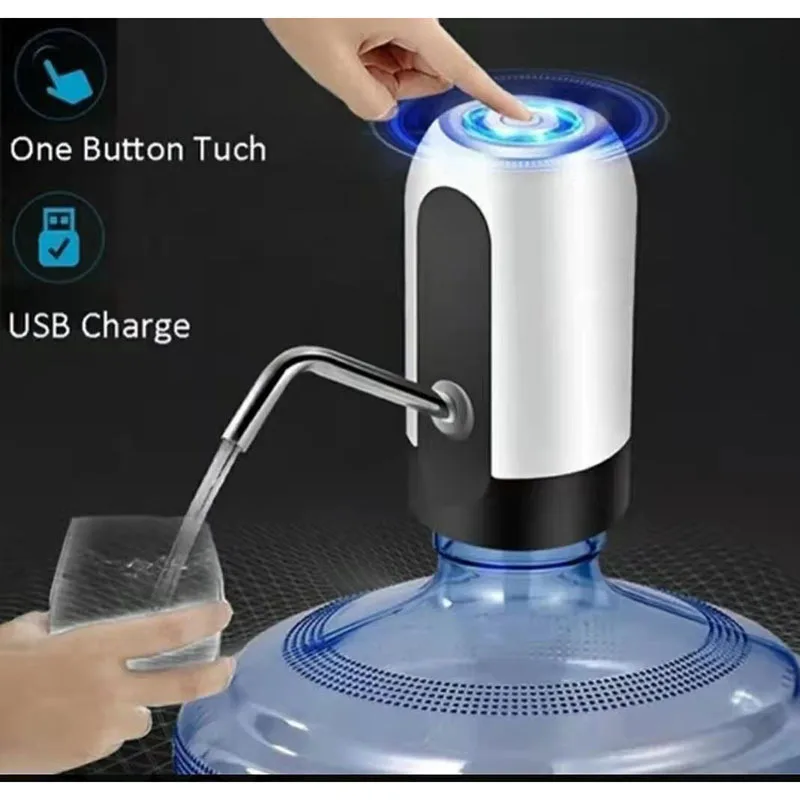 

ZAIWAN Water Bottle Pump USB Charging Automatic Electric Water Dispenser Pump Bottle Water Pump Auto Switch Drinking Dispenser