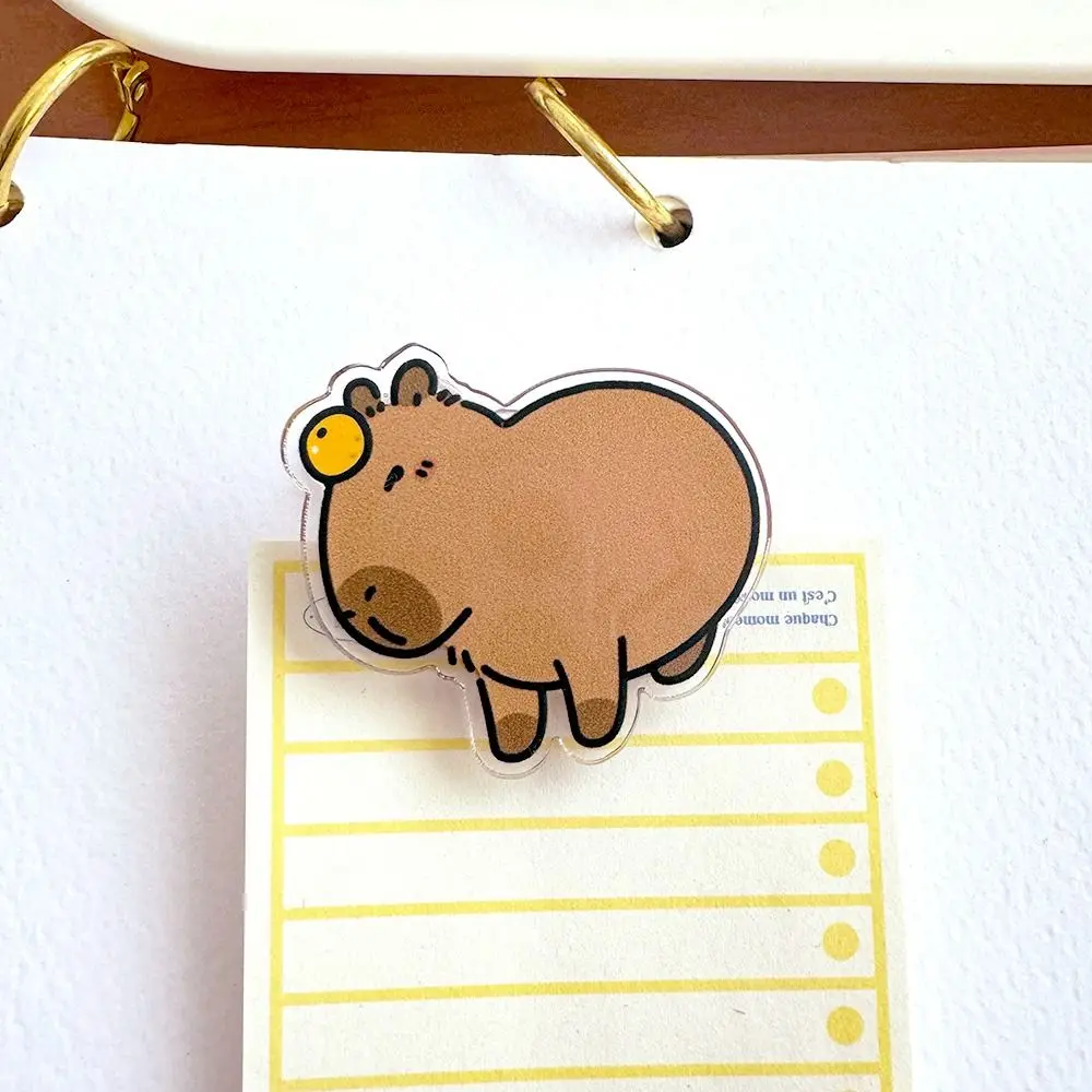 Ювелирные изделия акриловая булавка капибара Милая брошь Модная креативная