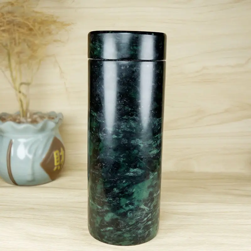 Natural Tibetan Jade Medicine King Stone Tea Cup Active Magnetic Versatile Cup Jewelry