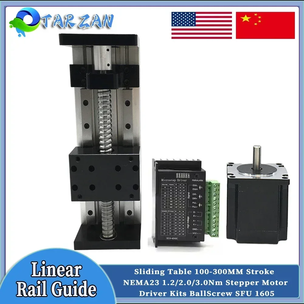 Ступень линейной направляющей шириной 80 мм SFU1605 Шарико-винтовой модуль Двойная