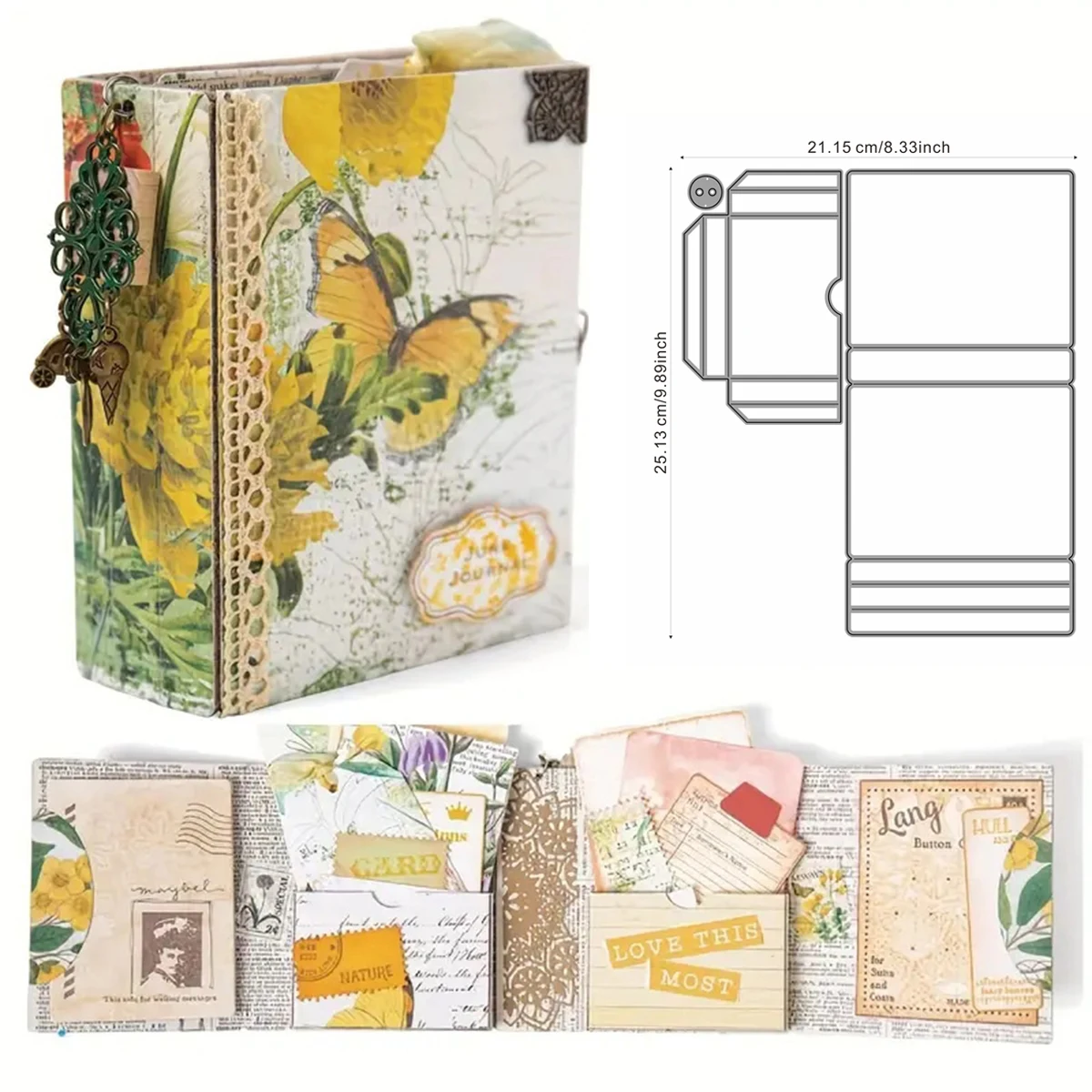 Panalisacraft большой размер рамка карманные трафареты для DIY скрапбукинга/альбома