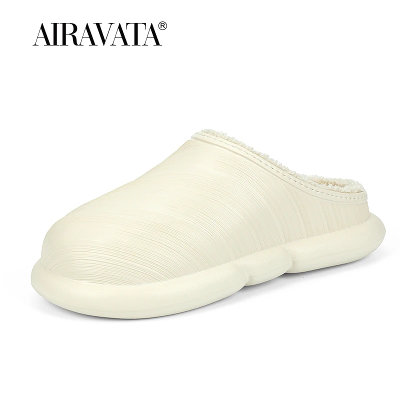 Winter Indoor Slippers Men Women Home Warm Shoes Fashion Flat Room Female Sandals Plus Size 35-45