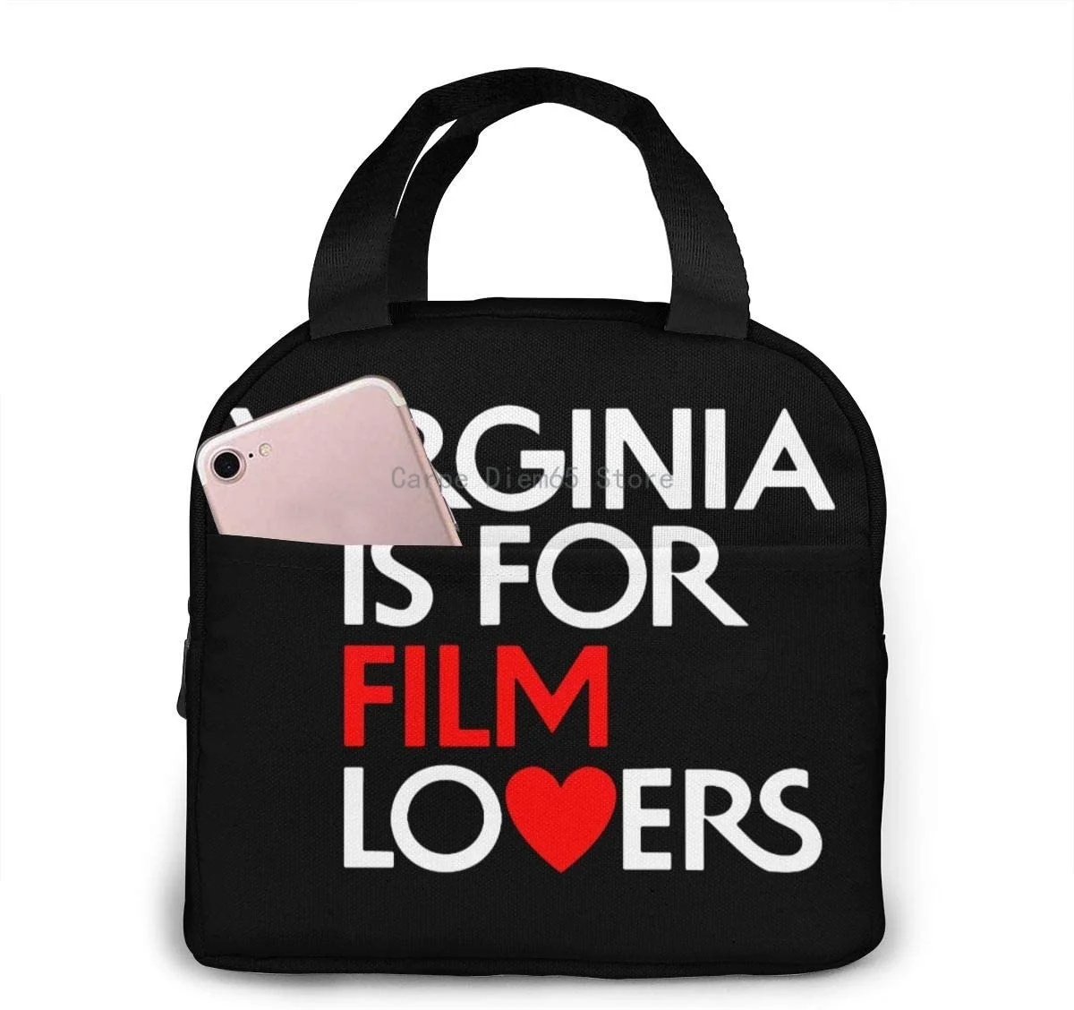 

Virginia Is For Lovers Portable Insulated Lunch Bag Durable Lunch Holder Food Organizer For Office Picnic Hiking Beach