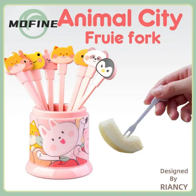 

Delicate And Lovely Fruit Fork Food Grade Material Lovely Shape Ins Wind Safe Material Feel Comfortable Fruit Stick Fork Cartoon