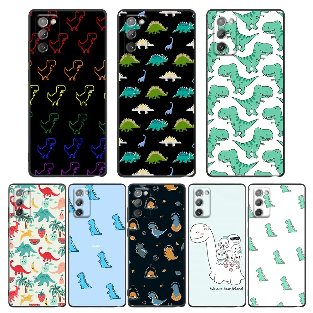 

Phone Case for Samsung Note 20 9 10 8 5G M11 M12 M30s M32 M21 M51 F41 F62 M11 Case Cover Animal Cute Cartoon Dinosaurs