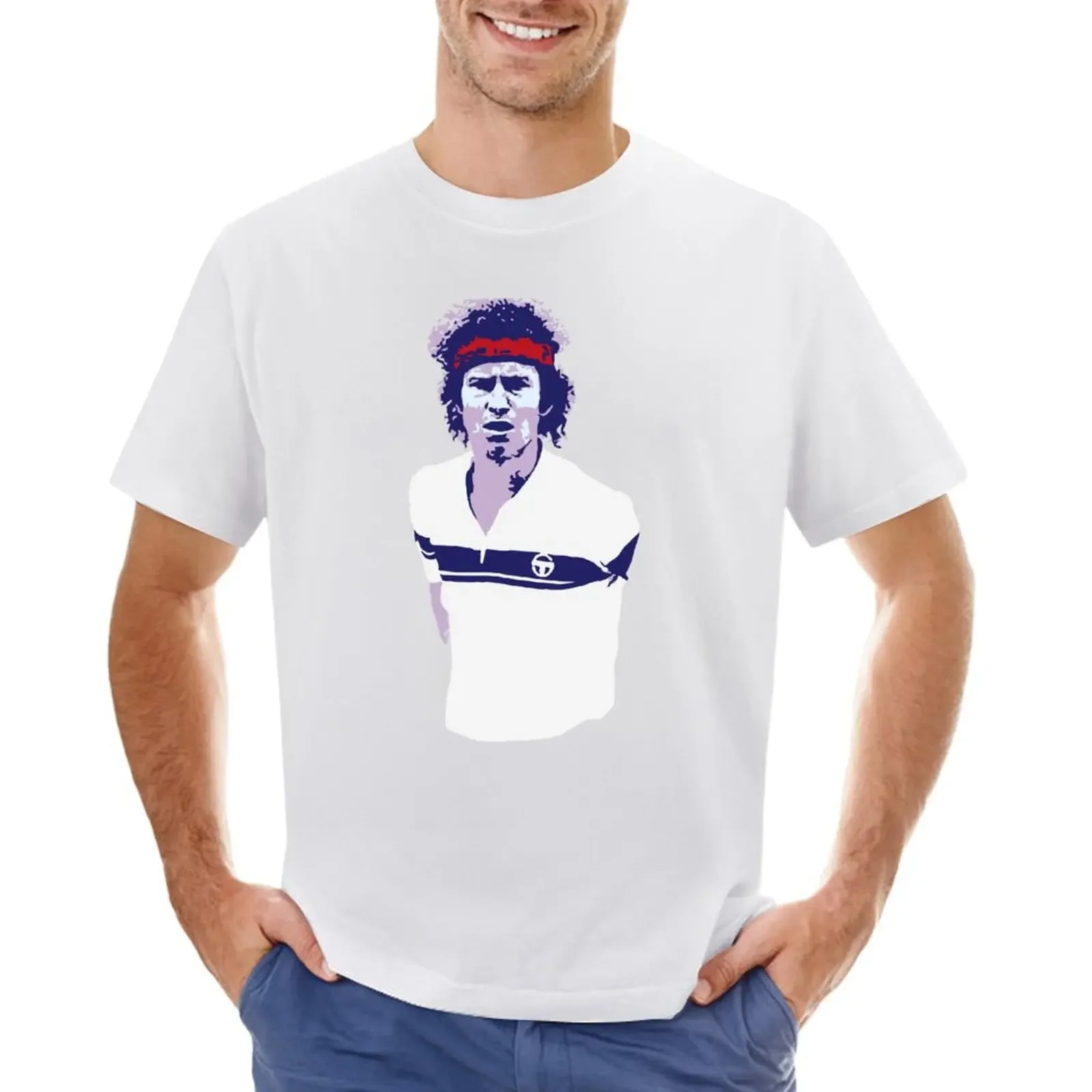 Мужская футболка с принтом Джона Майкро