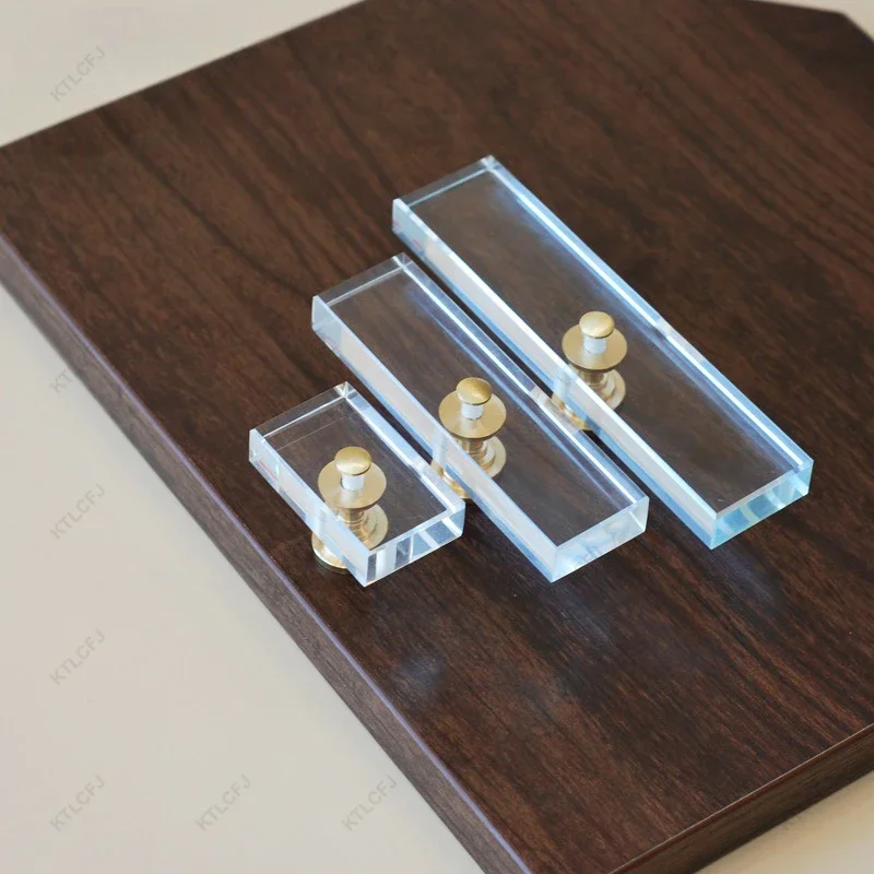 Роскошная квадратная латунная ручка для двери в скандинавском стиле