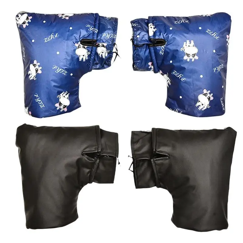 

Motorcycle Handbar Gloves Motorcycle Mitts With Heat Shields Winter Thermal Cover Cycling Hand Warm Windproof Mittens
