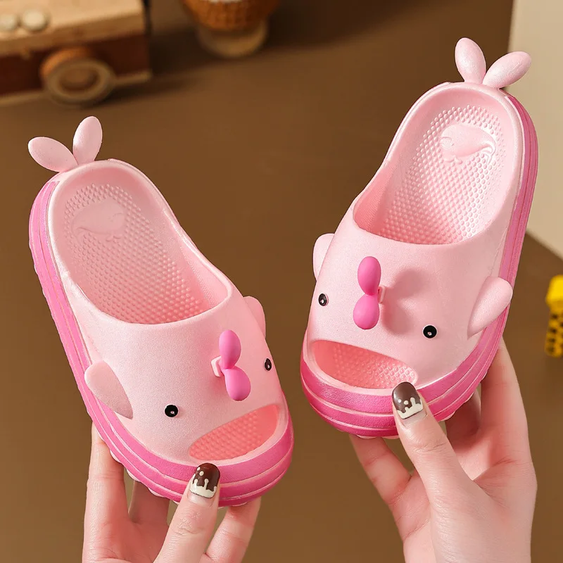 

Cartoon Whale Baby Girls Slippers Kids Slides Cute Indoor Home Shoes Boys Children Bathroom House Shoes Chaussure Enfant Fille