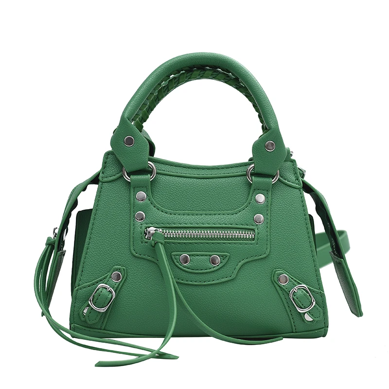 

Luxury Brand Women Bag Punk Rivet PU Leather Shoulder Crossbody Bags Casual Designer Ladies Tote Hobo Bag Purse Clutch Handbag