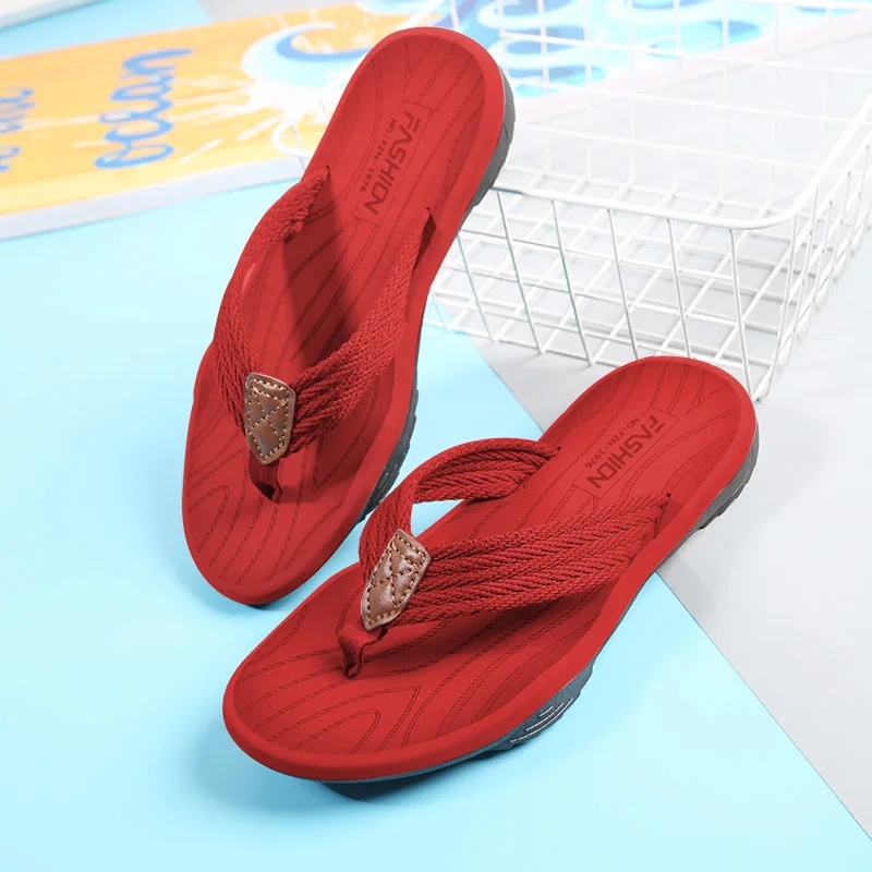 

Summer Men's Flip-flops EVA Casual Outdoor Beach Sandals Comfortable Home Slippers Adult Indoor No-slip Thick-soled Slipper