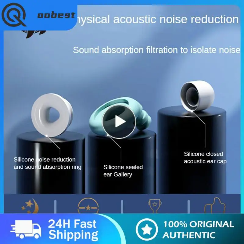 

Anti-noise Noise Reduction Silicone Sleeping Ear Plugs Sound Insulation Earplugs Special Silent Sleep Noise Reduction Earplugs