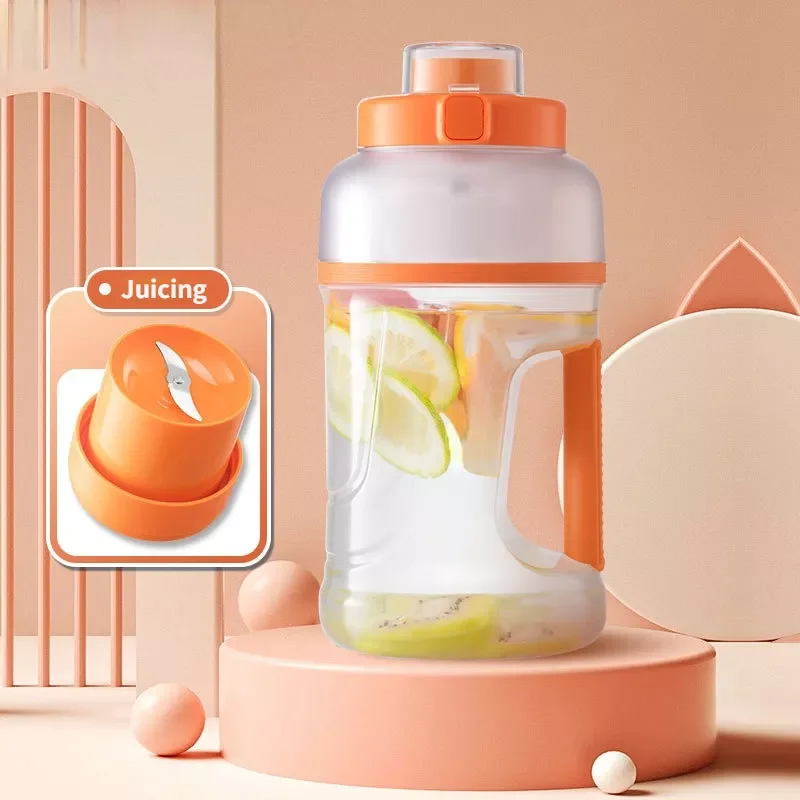 

NEW2023 Juicer 1000ML Blender Bottle Portable Mixer Machine 70W Powerful Orange Juicer Mixer Smoothie Outdoor Sport Water Cup