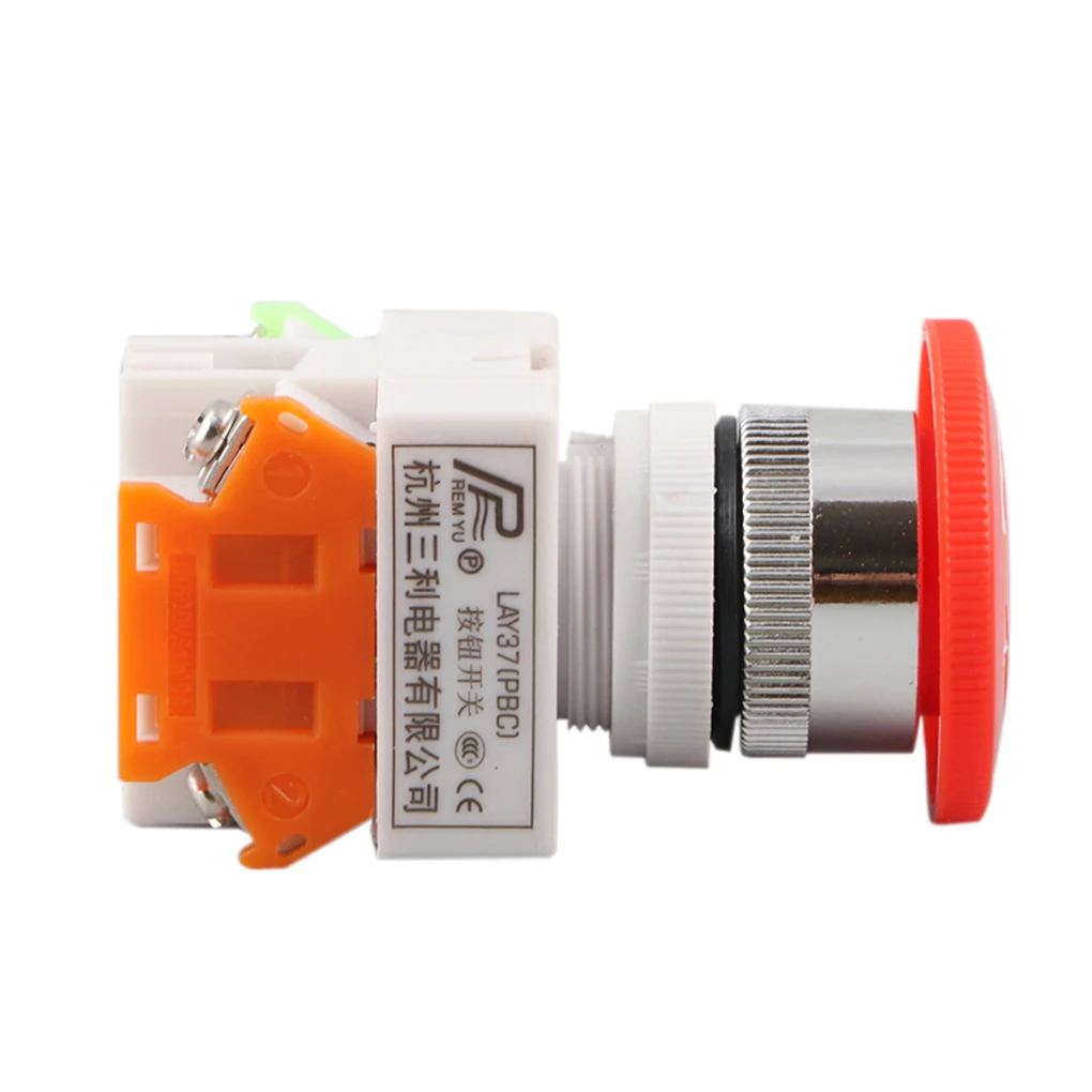 Кнопка аварийной остановки переключатель с красными грибовидными крышками 10 А