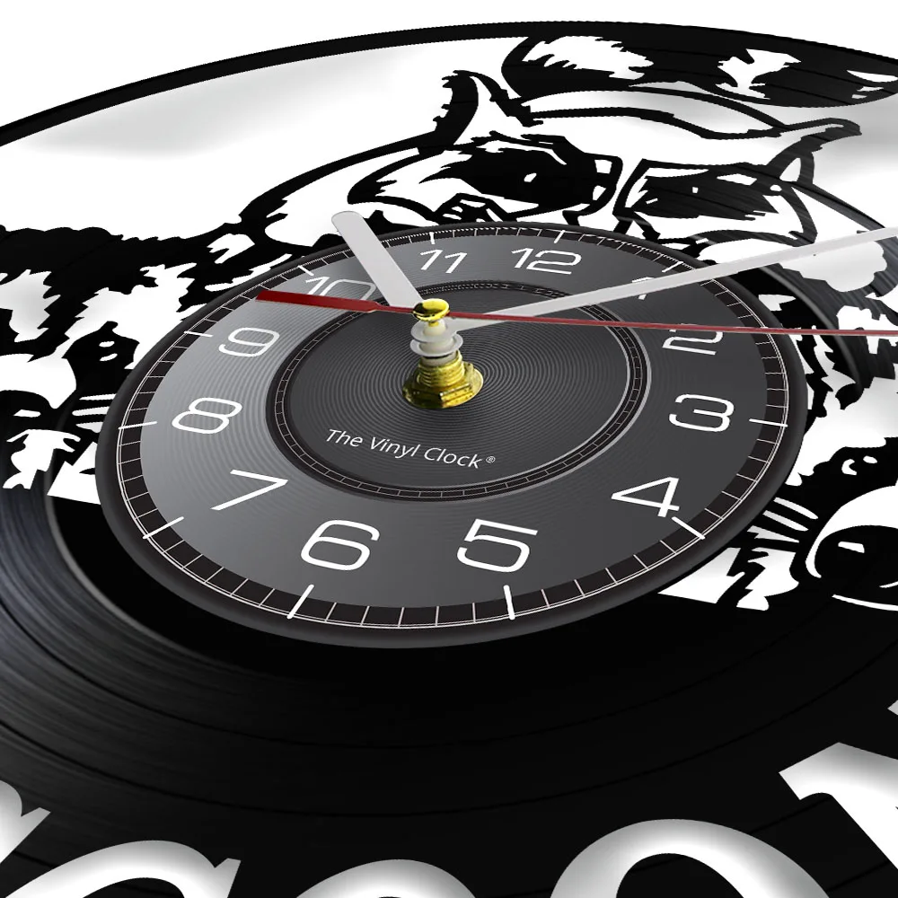 Настенные часы для детской гостиной с изображением енота | Дом и сад