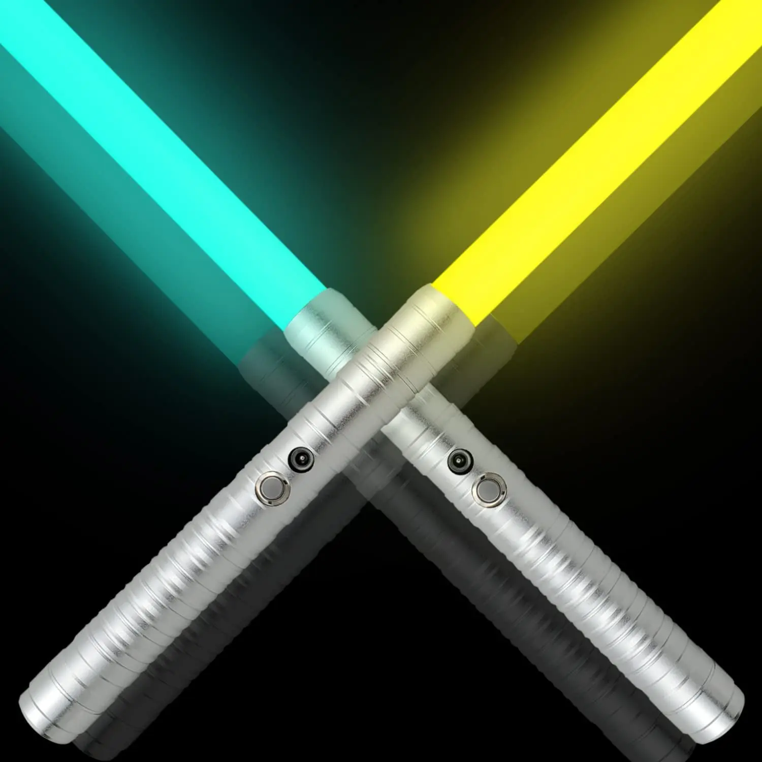 

RGB 7-Color Variable Lightsaber Metal Handle with Hitting Sound Effect FX Duel Lightsaber Metel Handle LED USB Charging