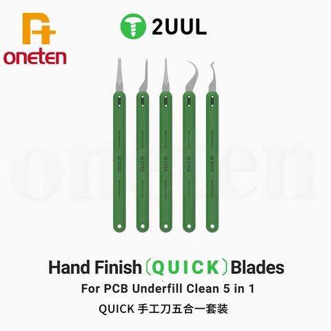 2UUL DA22 ручной полировальный набор ножей для удаления QUICK для мобильных телефонов PCB чистка материнской платы BGA NAND чип очистка клея соскабливание