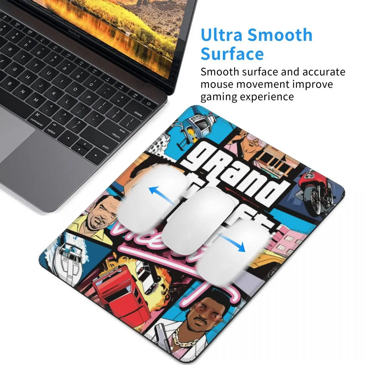 Коврик для мыши Приключения резиновый противоскользящий коврик компьютерных