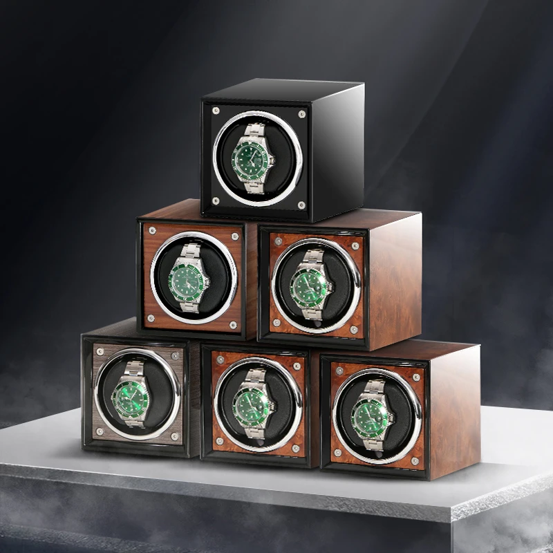 Enlarge Watch Winder Box Watch Winder Accessories Display Mechanical Single Rotating  Watch Uhrenbeweger for Men Automatic Watch