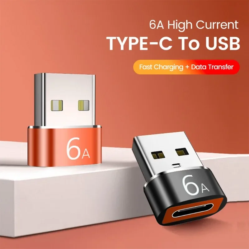 

6A/10A OTG USB 3.0 To Type C Adapter TypeC Female to USB Male Converter Fast Charging Data Transfer For Macbook Xiaomi Samsung