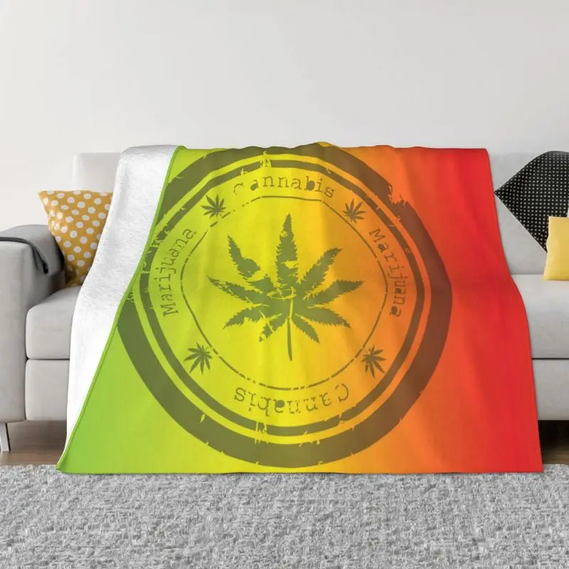 

Мягкое теплое легкое фланелевое одеяло для домашнего дивана, дивана, кровати, декора, Подарки Для Семьи, кемпинга, 3D Рисунок марихуаны, листьев