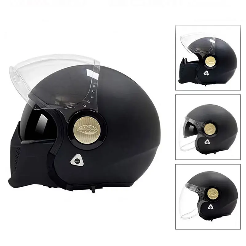 

DOT Open Face 3/4 Detachable Helmet Personalized Vintage Retro Full Face Motorcycle Motorcycle Helmet Motorbike Helmet Capacete