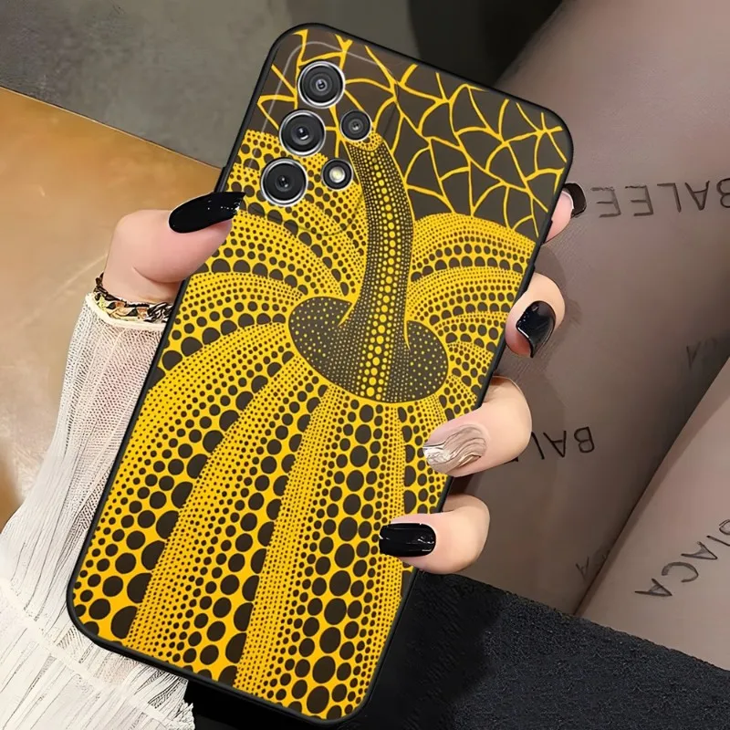 Художественный чехол KUSAMA для телефона Samsung Galaxy A13 A02 A52 A22 A53 A73 A71 A54 A34 задняя крышка