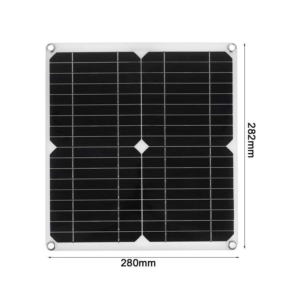 28x28cm dc 18v dual usb flexible solar panel solar charging cell for mobile phone outdoor camping diy emergency power supply free global shipping