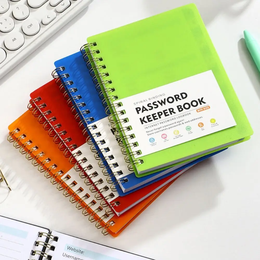 С алфавитическими вкладками спиральная книга для хранения паролей A6 мини-размер