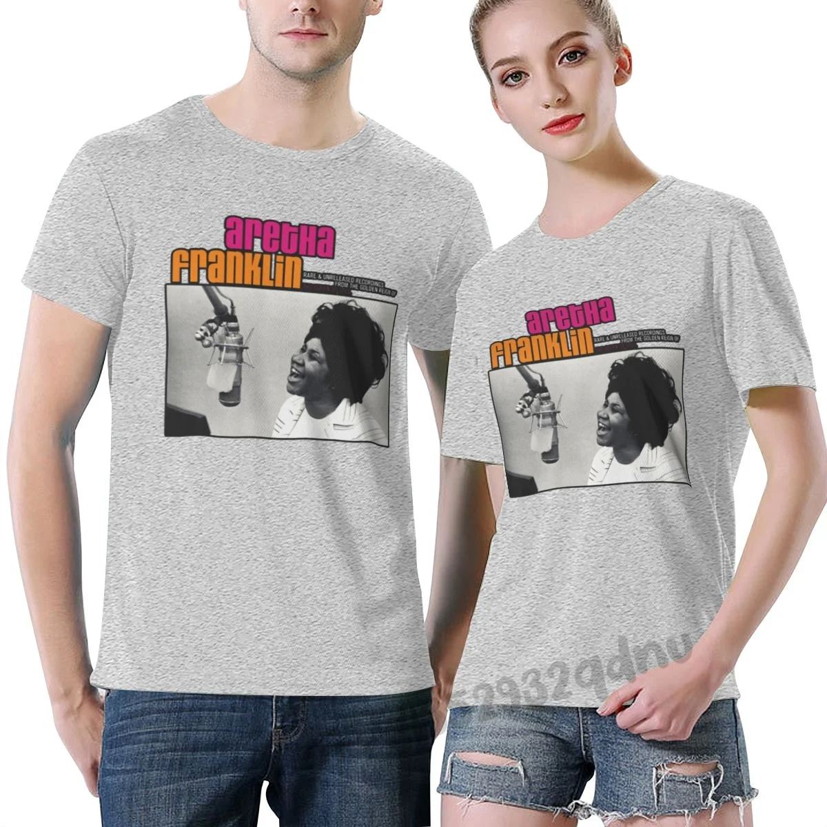 

Men T Shirt Aretha Franklin The Queen Of Soul t-shirt Gray tshirts Women T-Shirt S