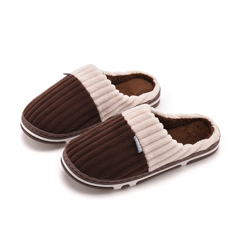 Wholesale House Slippers Soft Cloud Fluffy Slippers Winter Warm Home Slippers Corduroy Multicolor Non-Slip Indoor Sides Slippers