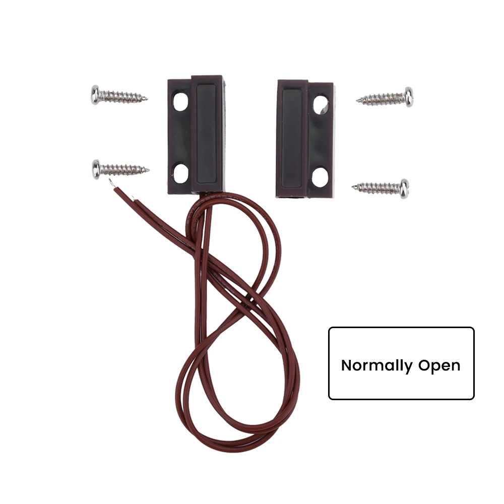 

MC-38 проводной детектор датчика двери окна, магнитный переключатель, нормально закрытый или нормально открытый NC/нет для фотоэлементов