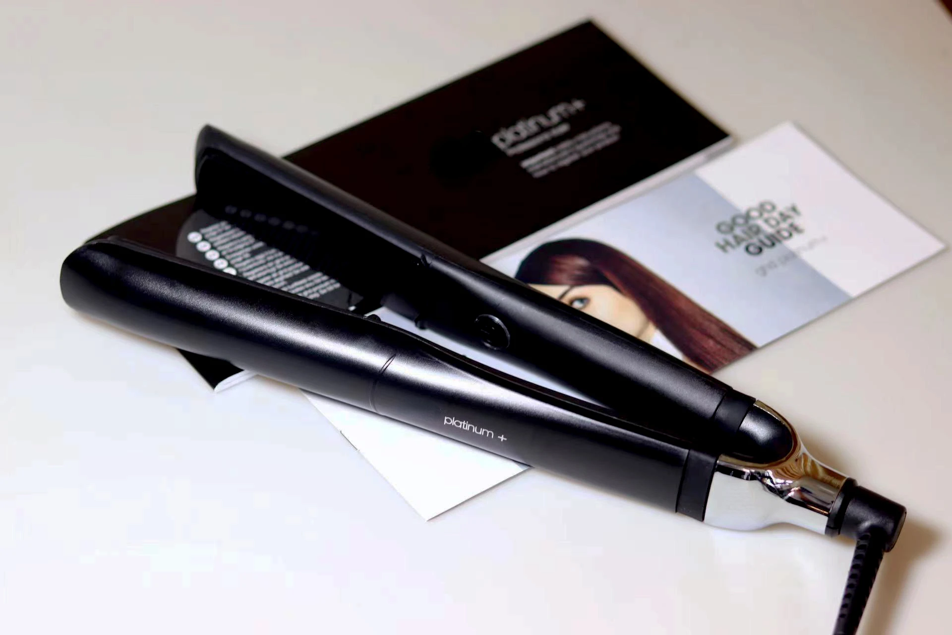 

2 in 1 Hair Straightener Straight Splint Perm Curler Platinum Plus Styling Appliances Care Beauty Health