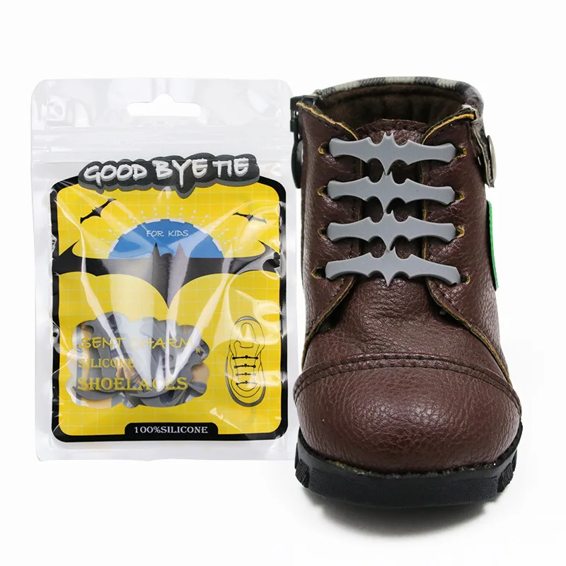 12Pcs/Set Creative Elastic Silicone Shoelaces Children Athletic Running No Tie ShoeLaces All Sneakers Shoes Lace